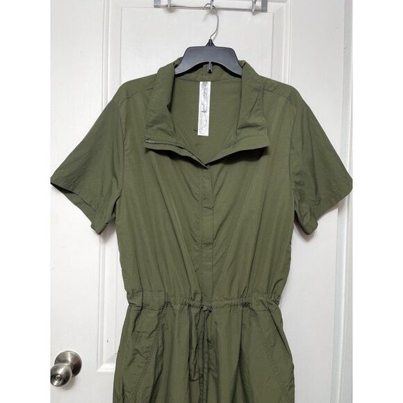Fabletics Woven Flight Suit in Utility Green XL - Picture 7 of 12
